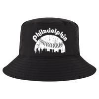 Philadelphia Baseball Retro Philly Skyline Game Day Cool Comfort Performance Bucket Hat
