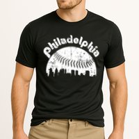 Philadelphia Baseball Retro Philly Skyline Game Day Cooling Performance Crew T-Shirt