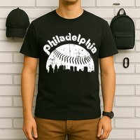 Philadelphia Baseball Retro Philly Skyline Game Day T-Shirt