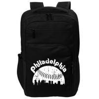Philadelphia Baseball Retro Philly Skyline Game Day Impact Tech Backpack