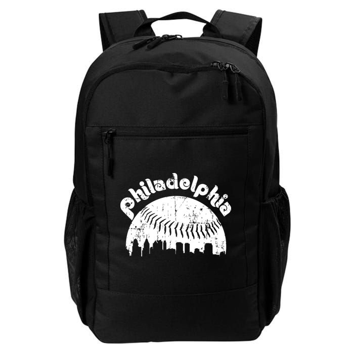 Philadelphia Baseball Retro Philly Skyline Game Day Backpack