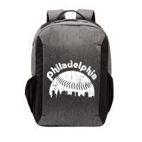 Philadelphia Baseball Retro Philly Skyline Game Day Vector Backpack