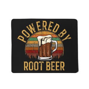 Powered By Root Beer Root Beer Mousepad