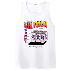 Pabst Blue Ribbon Beer The Only Six Pack I Need PosiCharge Competitor Tank