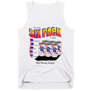 Pabst Blue Ribbon Beer The Only Six Pack I Need Tank Top