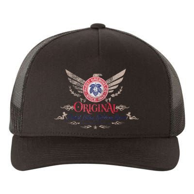 Pabst Blue Ribbon Beer Original Logo Eagle With Wings Yupoong Adult 5-Panel Trucker Hat