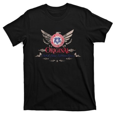 Pabst Blue Ribbon Beer Original Logo Eagle With Wings T-Shirt