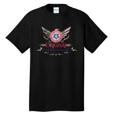 Pabst Blue Ribbon Beer Original Logo Eagle With Wings Tall T-Shirt