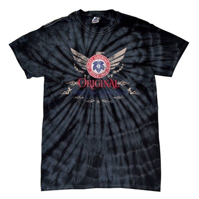 Pabst Blue Ribbon Beer Original Logo Eagle With Wings Tie-Dye T-Shirt