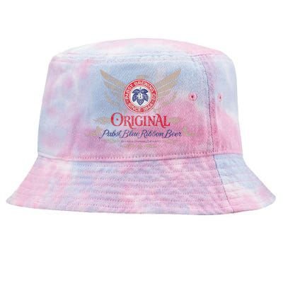 Pabst Blue Ribbon Beer Original Logo Eagle With Wings Tie-Dyed Bucket Hat