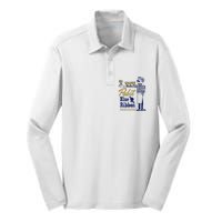 Pabst Blue Ribbon Beer Support Your Local Bartender Silk Touch Performance Long Sleeve Polo