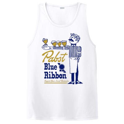 Pabst Blue Ribbon Beer Support Your Local Bartender PosiCharge Competitor Tank