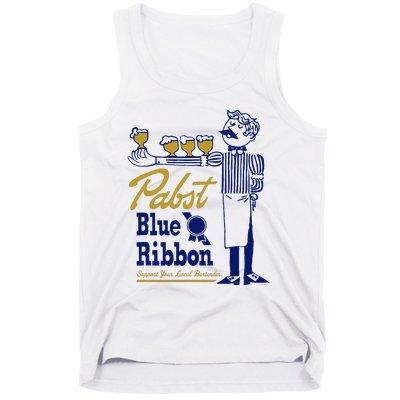 Pabst Blue Ribbon Beer Support Your Local Bartender Tank Top