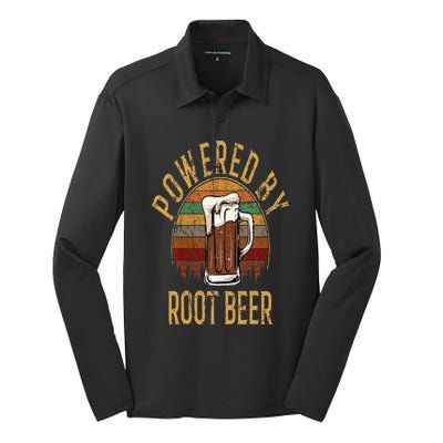 Powered by root beer root beer Silk Touch Performance Long Sleeve Polo