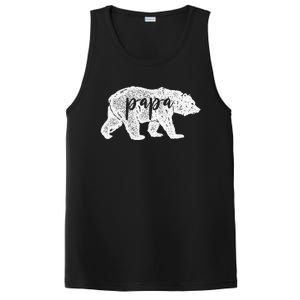 Papa Bear Retro Style Gift For Father Day & Dad Birthday PosiCharge Competitor Tank