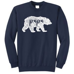 Papa Bear Retro Style Gift For Father Day & Dad Birthday Sweatshirt