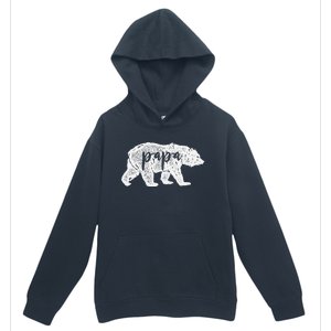 Papa Bear Retro Style Gift For Father Day & Dad Birthday Urban Pullover Hoodie