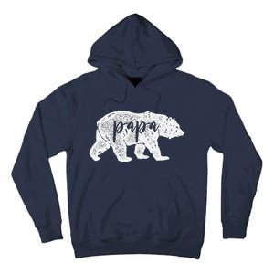 Papa Bear Retro Style Gift For Father Day & Dad Birthday Tall Hoodie