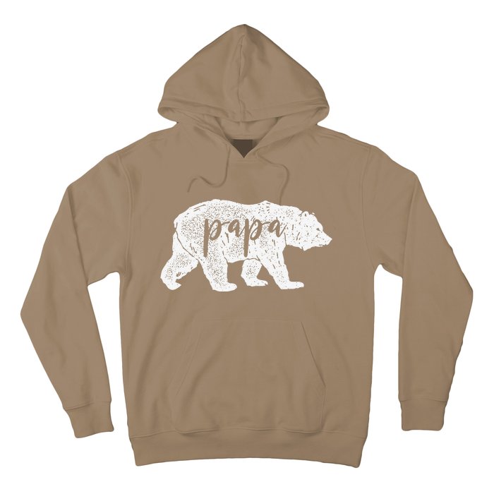 Papa Bear Retro Style Gift For Father Day & Dad Birthday Hoodie