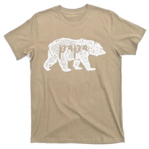 Papa Bear Retro Style Gift For Father Day & Dad Birthday T-Shirt