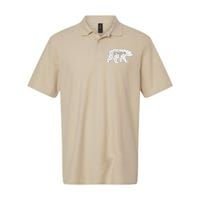 Papa Bear Retro Style Gift For Father Day & Dad Birthday Softstyle Adult Sport Polo