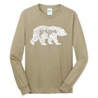 Papa Bear Retro Style Gift For Father Day & Dad Birthday Tall Long Sleeve T-Shirt