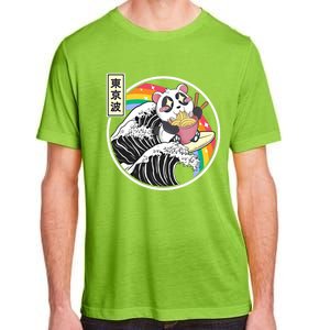 Panda Bear Ra Noodles Japanese Wave Anime Rainbow Kawaii Great Gift Adult ChromaSoft Performance T-Shirt