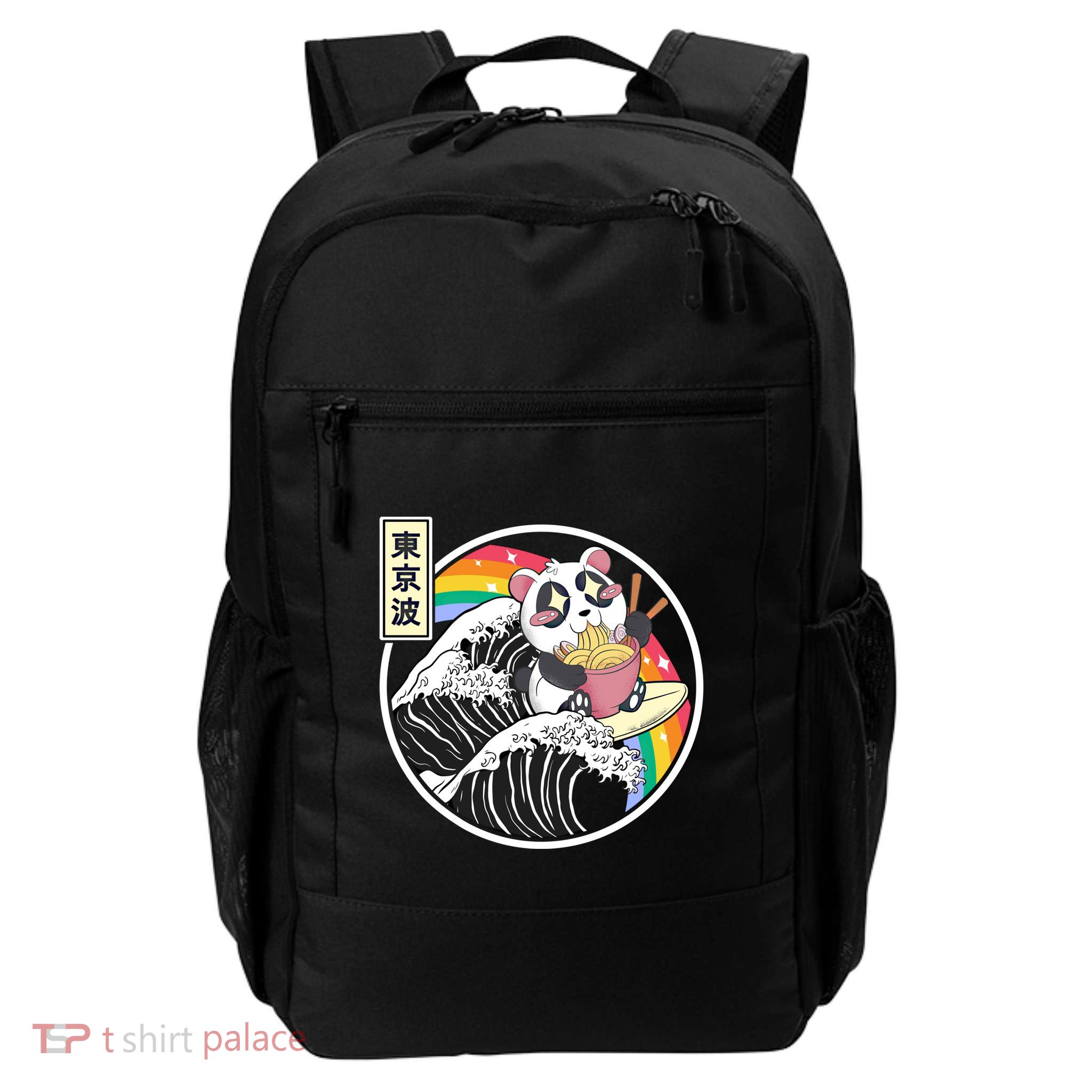 Panda Bear Ra Noodles Japanese Wave Anime Rainbow Kawaii Great Gift Backpack
