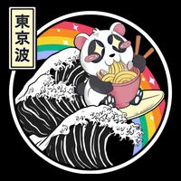 Panda Bear Ra Noodles Japanese Wave Anime Rainbow Kawaii Great Gift Bucket Hat