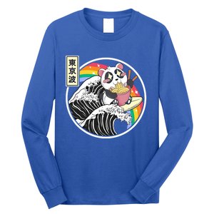 Panda Bear Ra Noodles Japanese Wave Anime Rainbow Kawaii Great Gift Long Sleeve Shirt