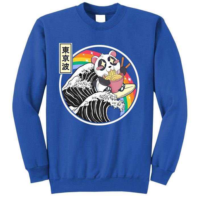 Panda Bear Ra Noodles Japanese Wave Anime Rainbow Kawaii Great Gift Sweatshirt