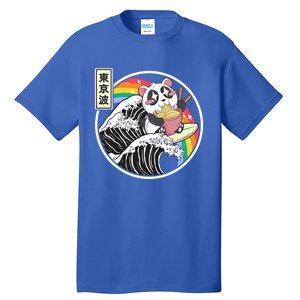 Panda Bear Ra Noodles Japanese Wave Anime Rainbow Kawaii Great Gift Tall T-Shirt