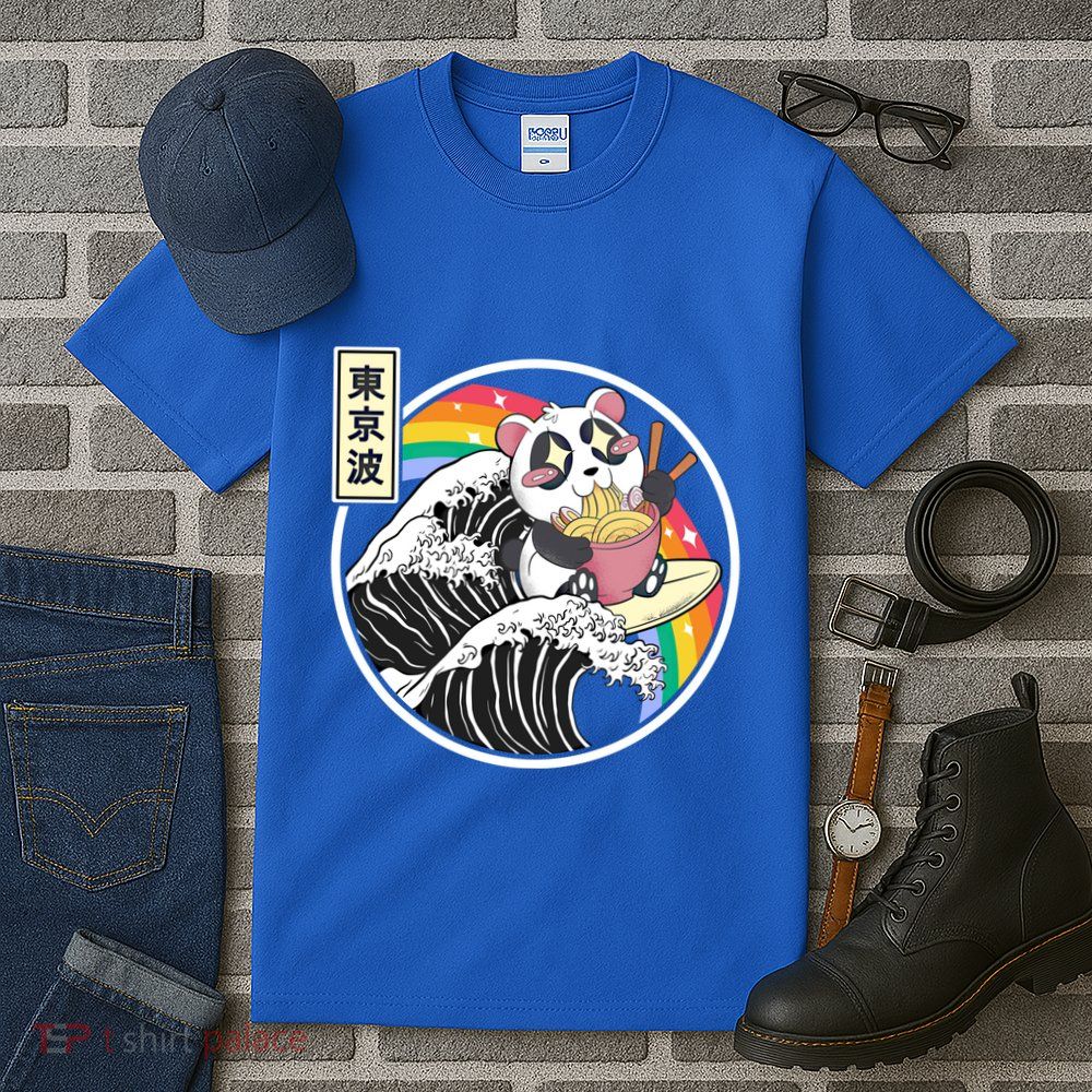 Panda Bear Ra Noodles Japanese Wave Anime Rainbow Kawaii Great Gift Tall T-Shirt