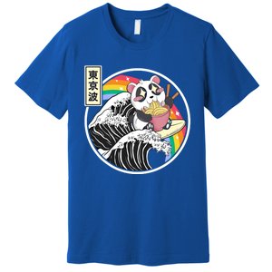 Panda Bear Ra Noodles Japanese Wave Anime Rainbow Kawaii Great Gift Premium T-Shirt