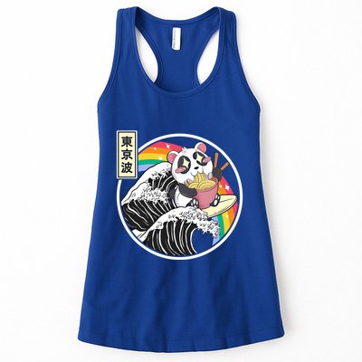 Panda Bear Ra Noodles Japanese Wave Anime Rainbow Kawaii Great Gift Womens Tank Top