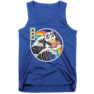 Panda Bear Ra Noodles Japanese Wave Anime Rainbow Kawaii Great Gift Tank Top