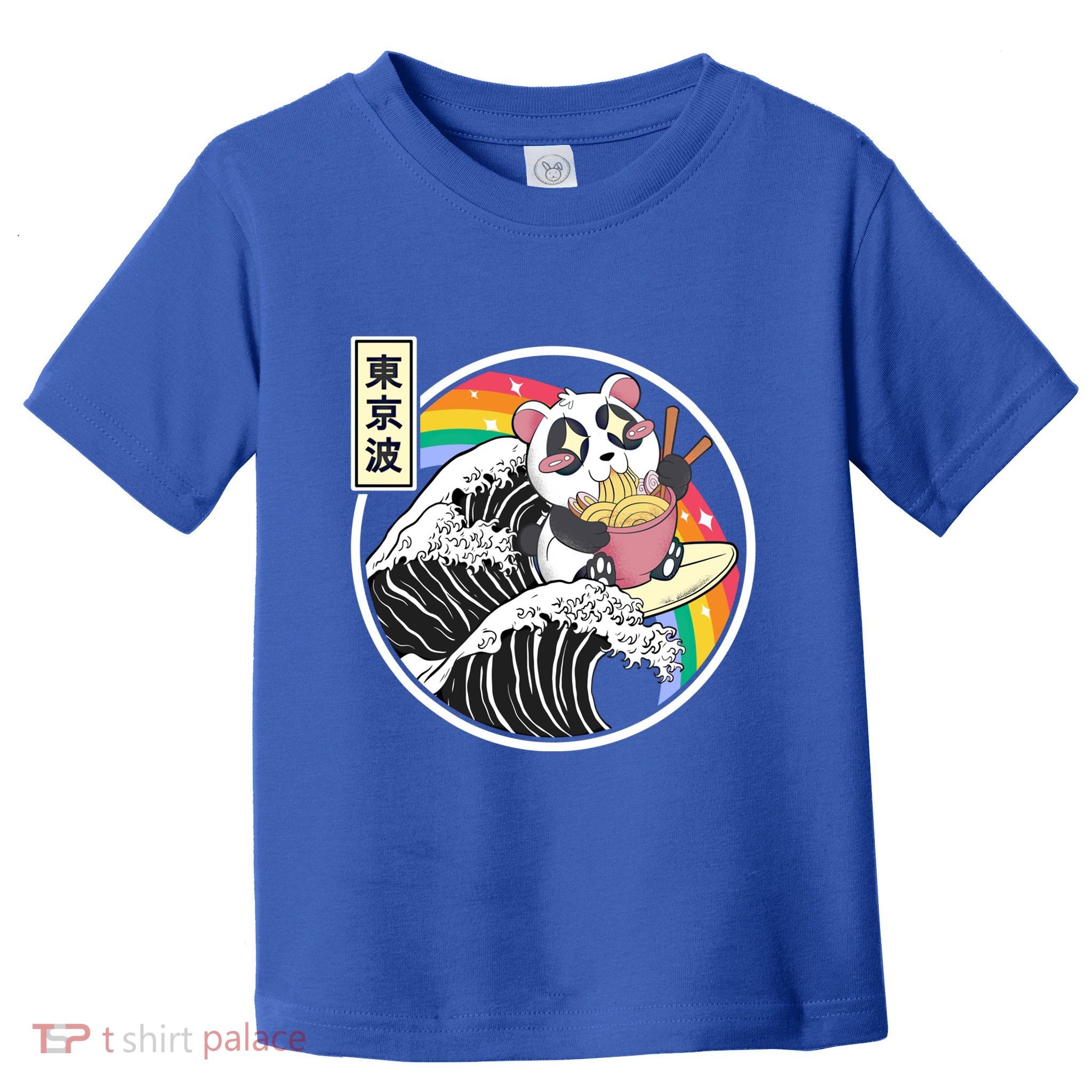 Panda Bear Ra Noodles Japanese Wave Anime Rainbow Kawaii Great Gift Toddler T-Shirt