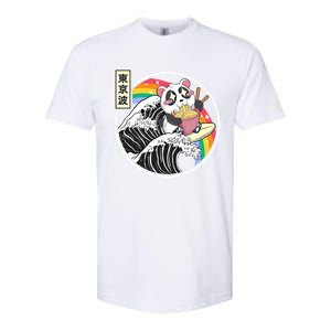 Panda Bear Ra Noodles Japanese Wave Anime Rainbow Kawaii Great Gift Softstyle CVC T-Shirt