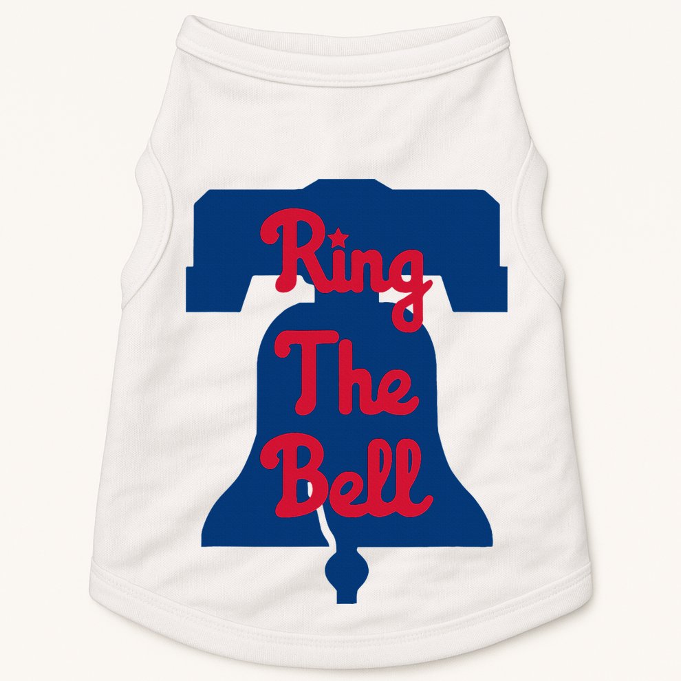Philadelphia Baseball Ring The Bell Vintage Baseball Doggie Tank