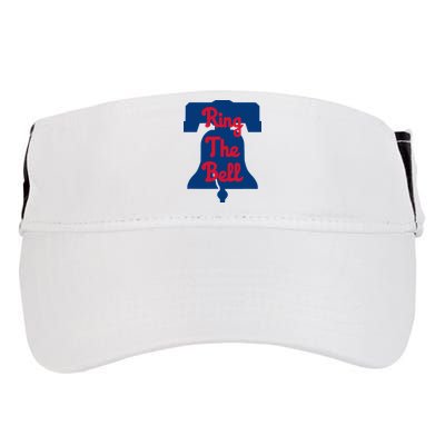 Philadelphia Baseball Ring The Bell Vintage Baseball Adult Drive Performance Visor