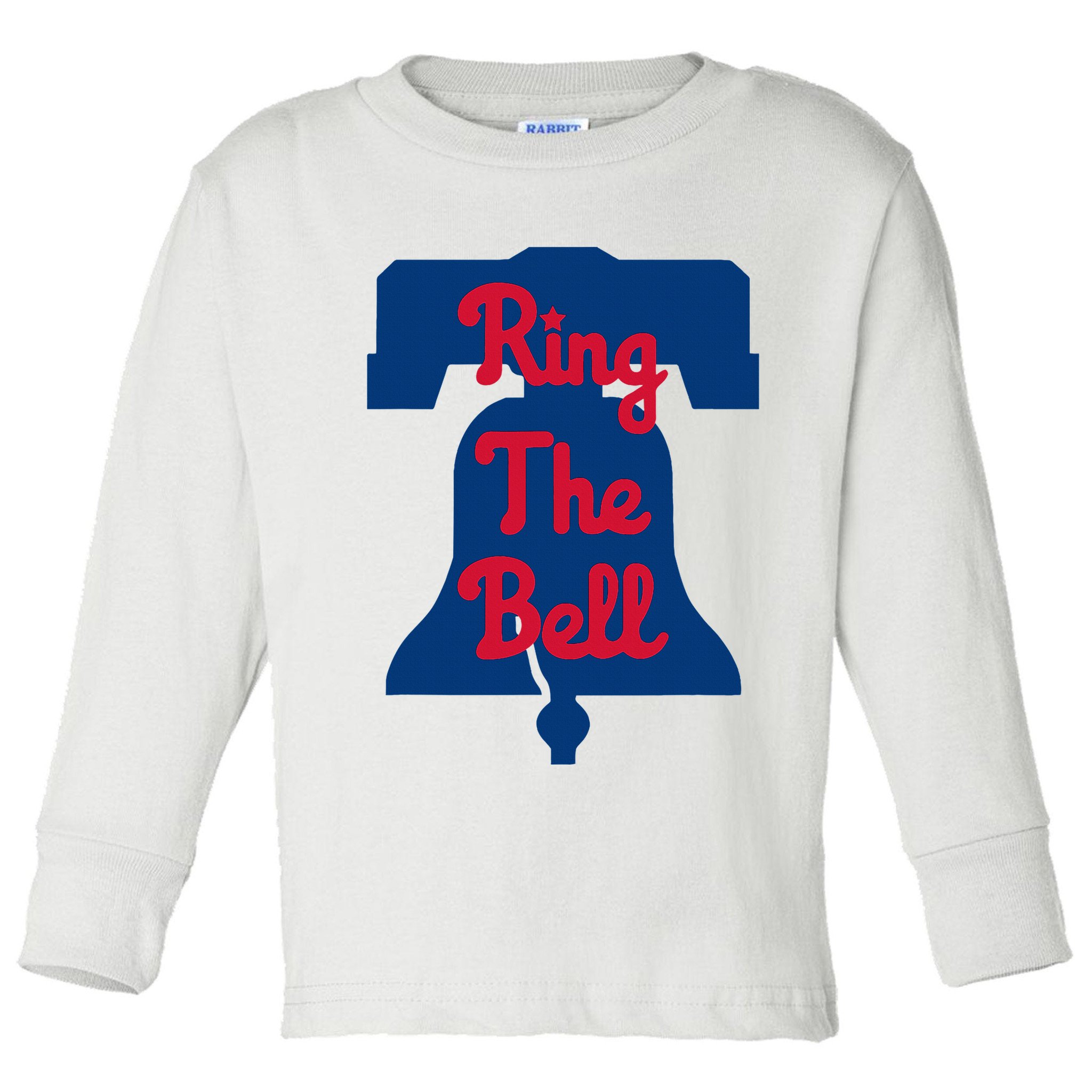 Philadelphia Baseball Ring The Bell Vintage Baseball Toddler Long Sleeve Shirt