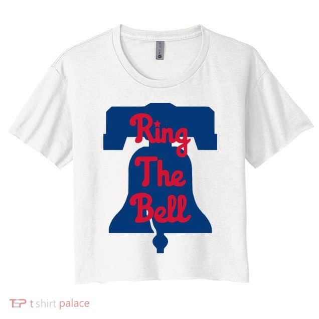 Philadelphia Baseball Ring The Bell Vintage Baseball Crop Top