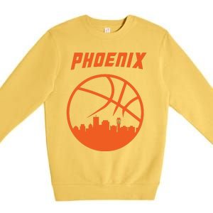 Phoenix Basketball Retro City Arizona State Bball Premium Crewneck Sweatshirt