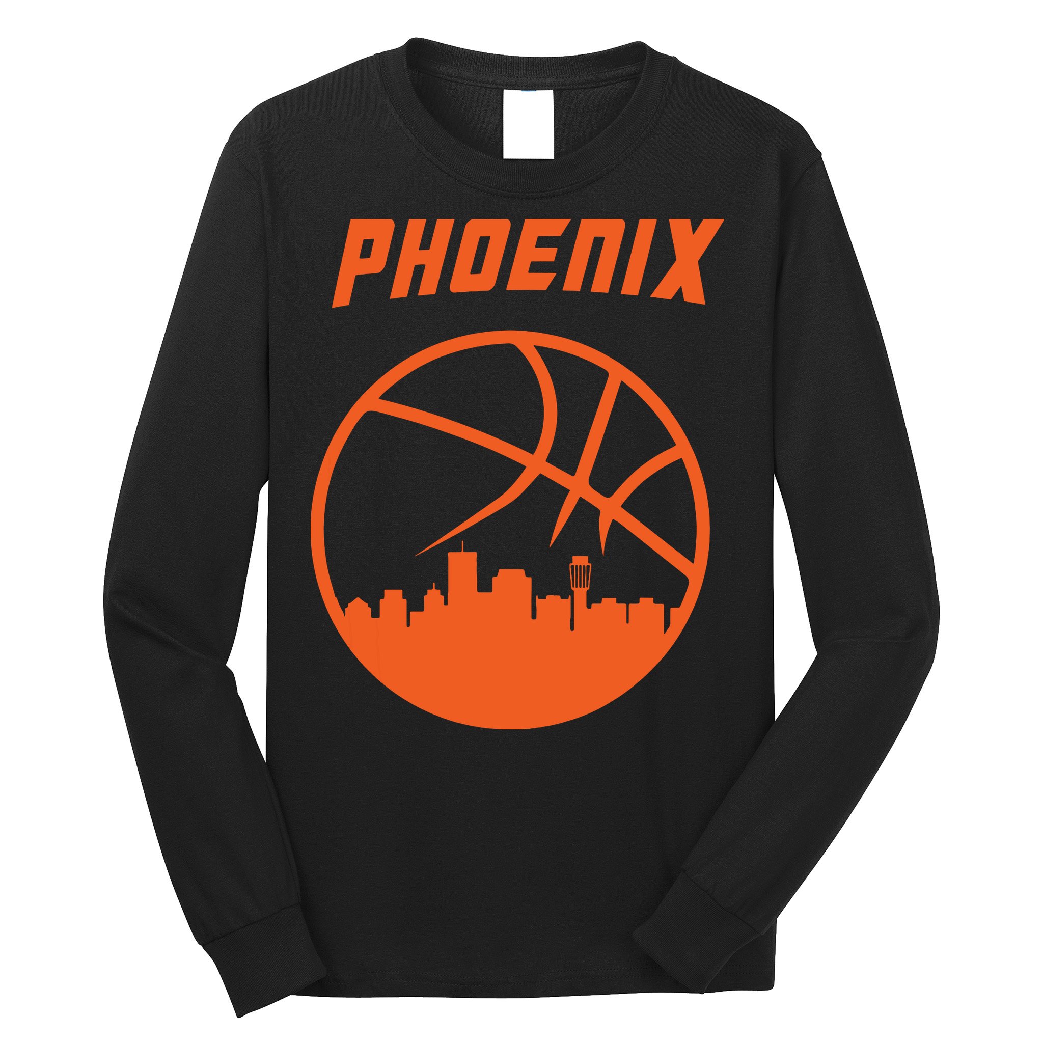 Phoenix Basketball Retro City Arizona State Bball Long Sleeve Shirt