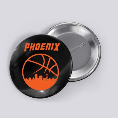 Phoenix Basketball Retro City Arizona State Bball Button