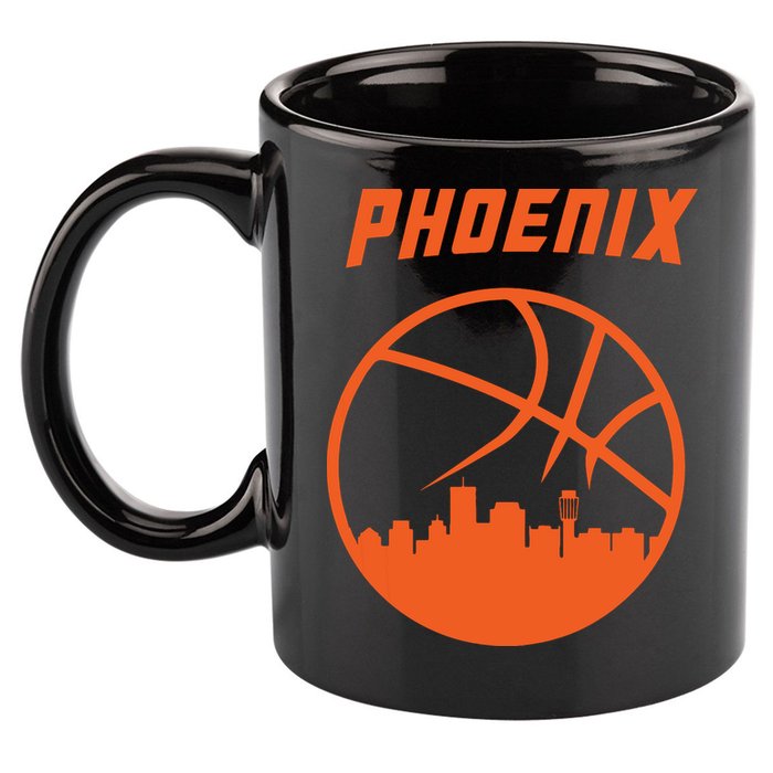 Phoenix Basketball Retro City Arizona State Bball 11oz C Handle Ceramic Mug