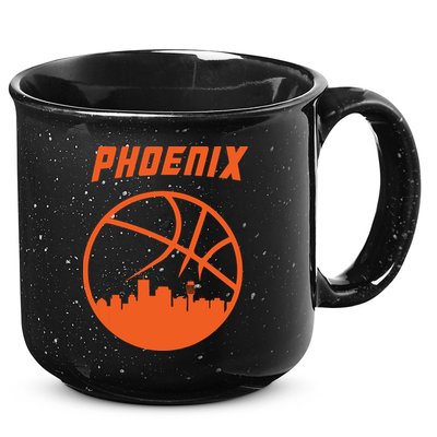Phoenix Basketball Retro City Arizona State Bball 15oz Campfire Ceramic Mug