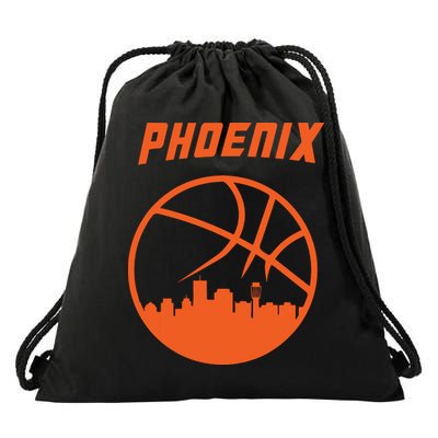 Phoenix Basketball Retro City Arizona State Bball Drawstring Bag