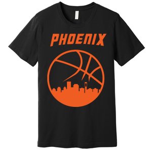 Phoenix Basketball Retro City Arizona State Bball Premium T-Shirt