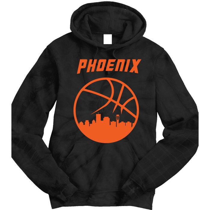 Phoenix Basketball Retro City Arizona State Bball Tie Dye Hoodie